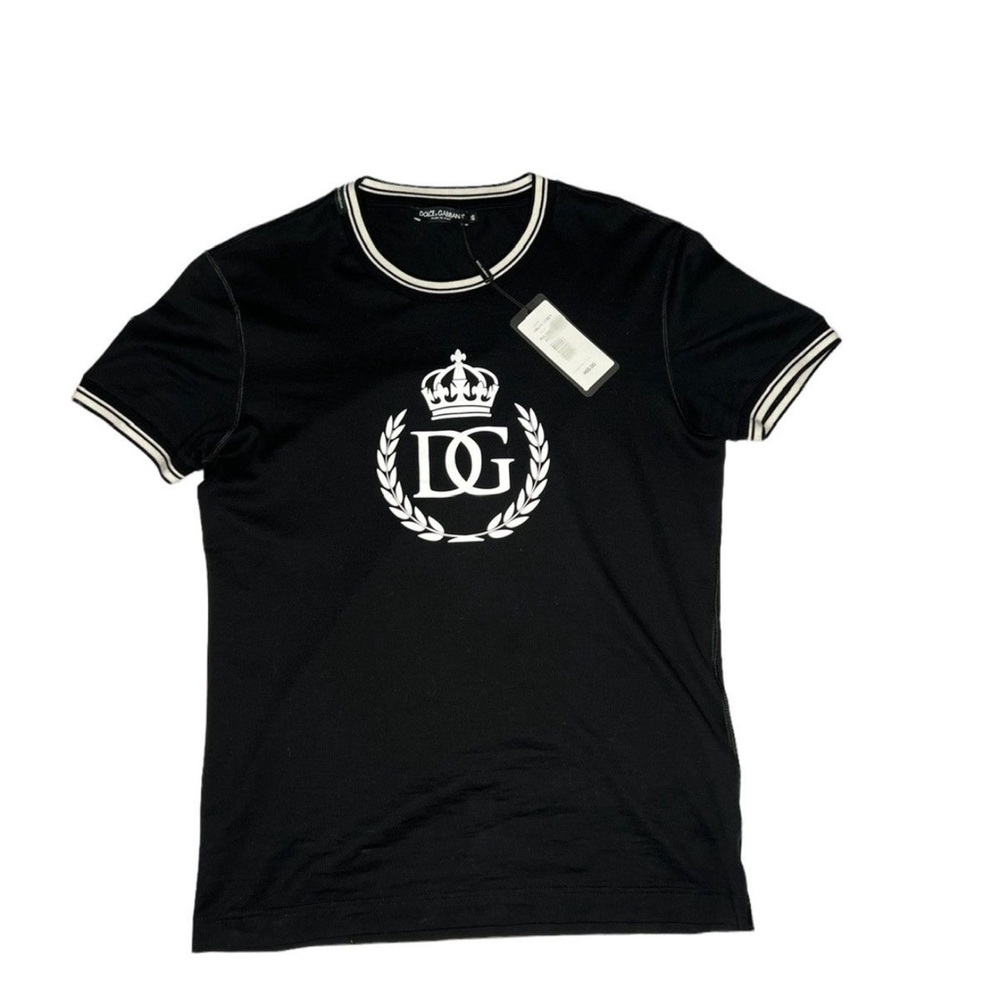 Dolce & Gabbana Black and White Logo Tee